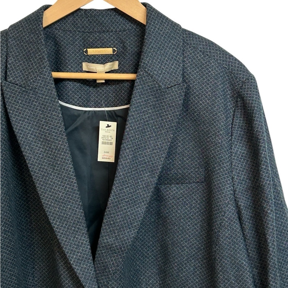 Talbots Italian Wool Blazer Jacket Size 24W NWT - Picture 3 of 7